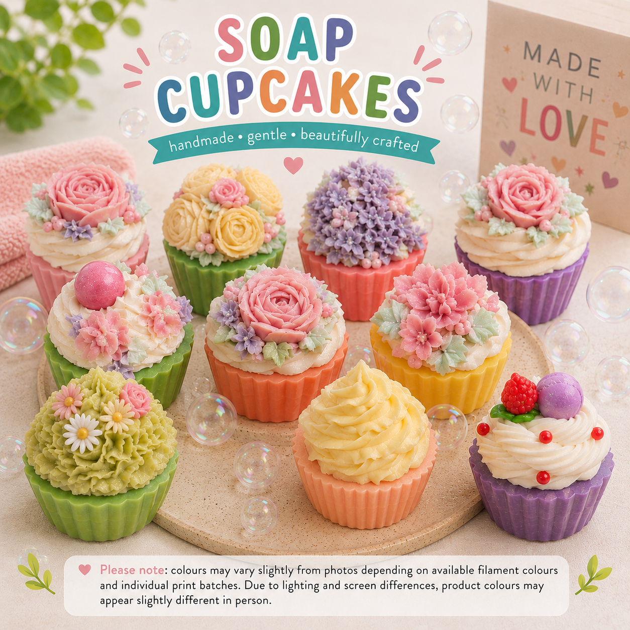 Cupcake Shaped Soaps