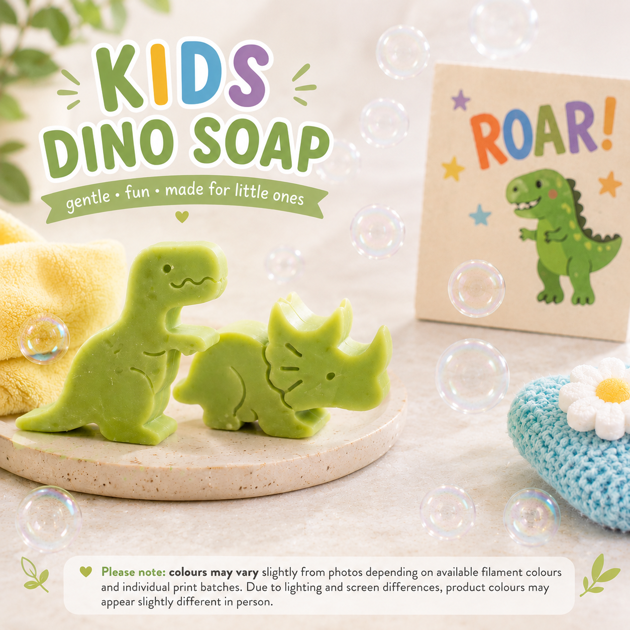 Kids Dino Shape Soaps