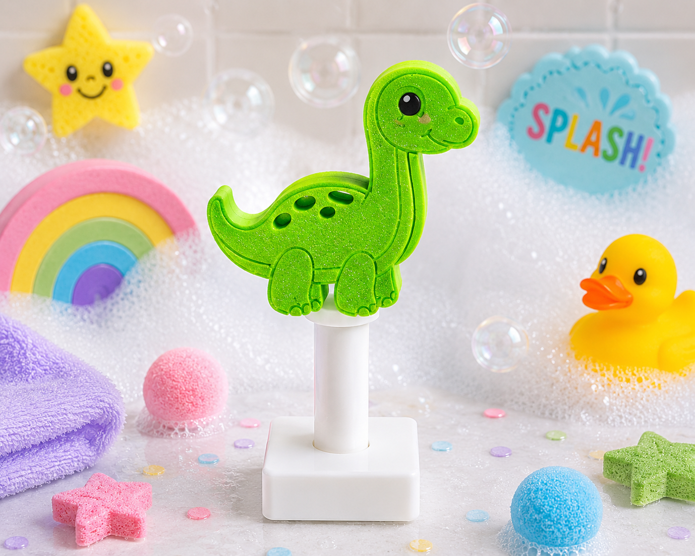 3D Printed Bath Bomb Wand (with Mini bath bombs)