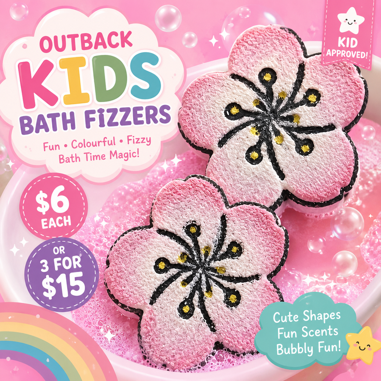 Outback Kids Bath Fizzers
