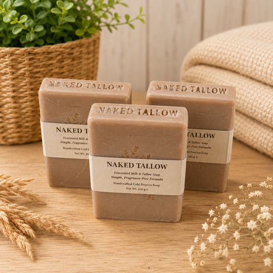 Naket Tallow unscented- made with Milk/Colloidal oat